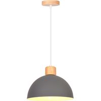 Vintage Metal Ceiling Light Grey Modern Indoor Pendant Light Simple Pendant Lights E27 For Bedroom Bar Kitchen
