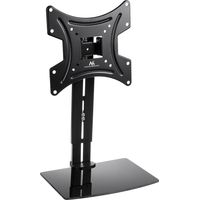 Maclean MC-451 TV-Wandhalterung mit Ablage de Glas, max. 20kg, max. VESA 200x200, für TVs de 15"-42".