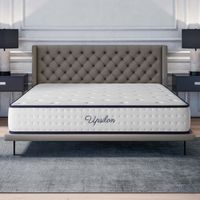 Colchón Upsilon 160x200 cm - Grosor 24 cm - Espuma HR, Látex Azul