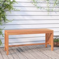 Banc de jardin, Banc de jardin, Banquette design contemporain 110 cm bois massif d'eucalyptus NKK32191