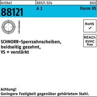 Sperrzahnscheibe R 88121 beidseitig gezahnt VS 10 x16 x1,5 A 2