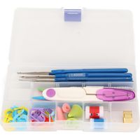 45 pièces Crochet Hooks Set, Poignée en Caoutchouc Confortable et Durable, Kit Crochet pour Maison