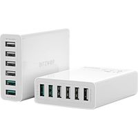 Blitzwolf BW-S15 6x USB-Ladegerät, QC 3.0, 60W (Weiß)