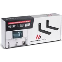 Maclean MC-915 B Universal Microwave Bracket Holder Wall Mount Adjustable Solid Metal Kitchen 30kg Black