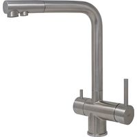 Elleci Tourmaline Inox. Tipo di beccuccio: Standard, Colore del prodotto: Acciaio inox, Materiale del rubinetto: Acciaio inox. Altezza sopra la superficie di fissaggio (max): 32,7 cm, Di... - MIKTOUIN
