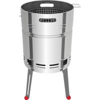 Barbecue tondo Ø40,4x75,5 in acciaio inox