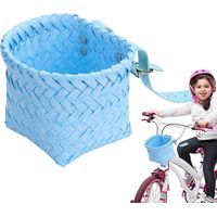 Fietsmand voor kinderen, opbergmand voor aan het stuur, 15 x 12 x 12 cm, waterdicht accessoire, leuke kinderfiets, opbergmand voor fietsbenodigdheden voor gezins- en buitengebruik