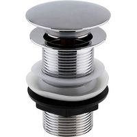 KeyPlumb Bathroom Pop Up Click Clack Basin Sink Metal Unslotted Clicker Waste