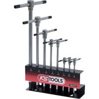 KS TOOLS Schlüsselsatz - T-Griff - Auf Metall-Display - 8-teilig - 158.5111