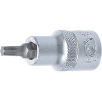 BGS Punta de impacto para destornillador, cuadradillo interior 12,5 mm (1/2") perfil en T (para Torx) T30 - 4371