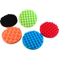 Tampons de polissage 7"éponge polissage cirage cire tampons de polissage Kit 7 pièces composé accessoire de polissage de voiture M14 adaptateur de forage