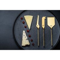 Käse- und Buttermesser-Set - LIFESTYLE - Edelstahl - 6 Teile - Gold