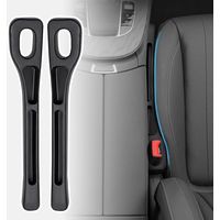 Paquete de 2 cojines universales para asientos de coche, compatibles con la mayoría de los modelos (negro)