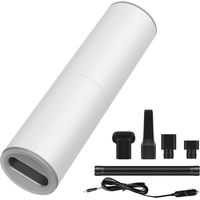Mini aspiradora para coche y hogar, pequeña y portátil, de 120 W de alta potencia, para uso en seco y húmedo, aspiradora práctica.