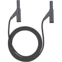 BEHA AMPROBE 307122 CORDON DE MESURE DE SÉCURITÉ MÂLE 4 MM MÂLE 4 MM 2.00 M NOIR 1 PC(S) 3313561