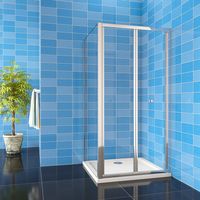 800mm Bifold shower Door + 800mm Side Panel ,1850mm Height
