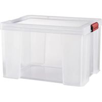 Bac de rangement plastique 75L – Dimensions L.62.5 x P.44 x H.35 cm – 100% recyclable – Pour stockage alimentaire – Fabriqué en France – Sundis
