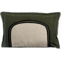 VIVARAISE - Coussin Laly Olive - Vivaraise (Lin-Coton, 40 x 65 cm)