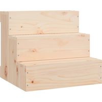Escalier pour animaux de compagnie 40x37,5x35 cm Bois de pin