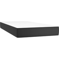 Maison Exclusive - Matelas de lit à ressorts ensachés fermeté moyenne Noir 90x190x20 cm Similicuir