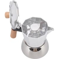 Cafetière italienne en acier inoxydable avec filtre en papier pour cafetière italienne (Moka) 150 ml
