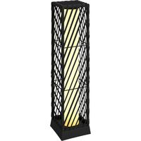 Lampadaire, en rotin, noir, IP44, éclairage LED, pour salon chambre, éclairage décoratif, ambiance salon chambre