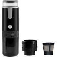 Machine à Expresso Portable, Machine à Café de Électrique pour Bureau, , Camping, Convient pour la Poudre de Café et les Capsules de Café