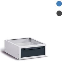 cassettiera 1 cassetto fami per banco da lavoro e carrelli minuteria in acciaio grigio 50x63x21 cm