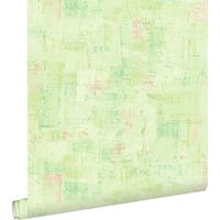 papier peint motif pictural vert - ESTAhome