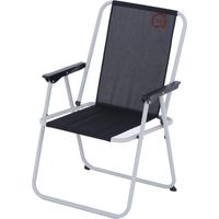 Zusammenklappbarer Camping-Piccolo-Sessel - O'Camp - Schwarz - Abmessungen: 57 x 55 x 80 cm.