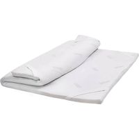 Dmora - Viereckiger und halber Topper Dlovri, Matratze zur Verbesserung der Körperhaltung, Memory Foam Topper, hypoallergener und atmungsaktiver Topper, 100 % Made in Italy, 120 x 190 x 5 cm