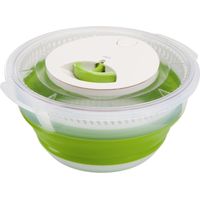 Falt-Salatschleuder Basic 4l transparent/grün