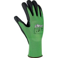 U-Power Kalix Arbeitshandschuhe Sicherheit Polyester Touchscreen Grün 7/S