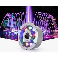 LED Lumières sous-Marines Lumières De La Fontaine Étanchéité IP68 Basse Tension AC12/24V Lumière De Piscine pour Jardin Piscines Cascades Spots(Yellow,18W-AC12V)