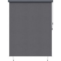 Rollo Anthrazit 200 x 250 cm Stoff und Aluminium vidaXL