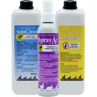 Pack de Productos Limpieza y desinfección del gallinero - Previene piojos y ácaros - Productos 100% Naturales - 500 ml por producto