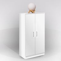 ARMADIO/SCARPIERA CM 55X36 H. 108 BIANCO OPACO