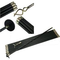 DRAIN ROD SET 12PC DRAIN PIPE MAN HOLE UN BLOCKER CLEANER & BAG DS200
