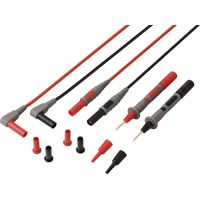VOLTCRAFT MSL-850 Cordon de mesure mâle 4 mm pointe de test 1.2 m rouge, noir 1 paire(s)