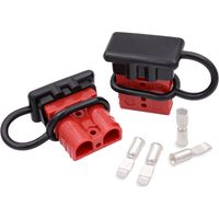 Pratique connecteur rapide pour câbles de batterie, 50 A, 2 pièces