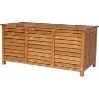 Habitat Et Jardin – Coffre de jardin en bois de sapin 500L – Dimensions 130 x 64 x 60 cm – Résistant aux intempéries – Ventilation intégrée