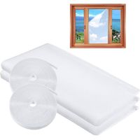 APEX Moustiquaire de fenêtre, lot de 2, moustiquaire auto-adhésive à monter soi-même, protection contre les insectes 150 x 180 cm