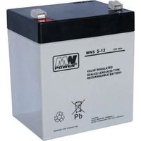 MWS 5-12: Batería VRLA AGM de 12 V/5 Ah