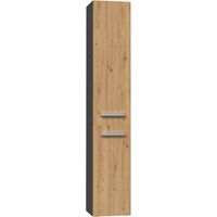 YANA - Mobile bagno con portabiancheria - 31x30x174 cm - Colonna portaoggetti bagno