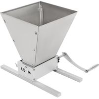 4L Malzmühle Einstellbarer Rollenabstand Getreidemühle Handgekurbelte und Elektrische Bohrmaschine Verfügbar Schrotmühle Kontrollierte Partikelgröße für Mahlen von Mais, Gerste, Weizen