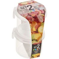 PLASTICFORTE fiambreras click 200 ml 2 piezas pack 2 , Pack 2 fiambreras click 200 mlFabricada en plástico de alta calidadSistema de cierre tipo click para más seguridad