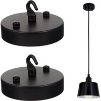Plafond Rosace Crochet, Rosace Lampe Plafond, Crochet de Plaque de Plafond Lustre, Lustre Plaque Crochet, Kit D'auvent Lumineux Rétro avec Crochet, pour la Plante Suspendue de Lustre de Lumière