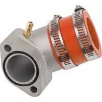 Tubulure d'admission modifiée orange pour GY6 150cc - Moteur horizontal, ATV, tout-terrain, kart, haute performance