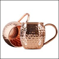 Mugs Moscow Mule, 2 mugs en cuivre. Parfaits pour toutes les boissons fraîches, verres à cocktail en cuivre.