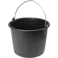 Seau de chantier de 12 litres, poignée en métal
